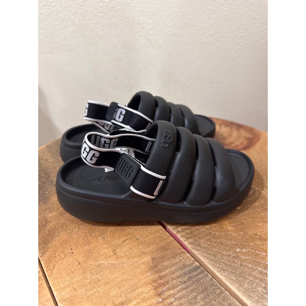 Kids UGG Sport Yeah black slides sandals new size 1